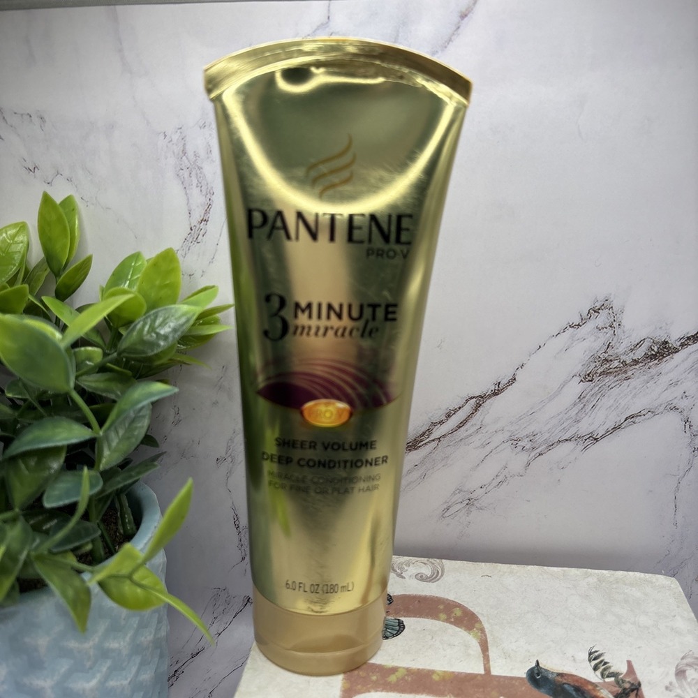 Pantene Pro-V 3 Minute Miracle Sheer Volume Deep Conditioner 6oz 180mL